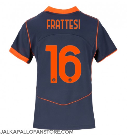 Inter Milan Davide Frattesi #16 Kolmaspaita Naisten 2025-26 Lyhythihainen Inter Milan Davide Frattesi #16 Kolmaspaita Naisten 2025-26 Lyhythihainen